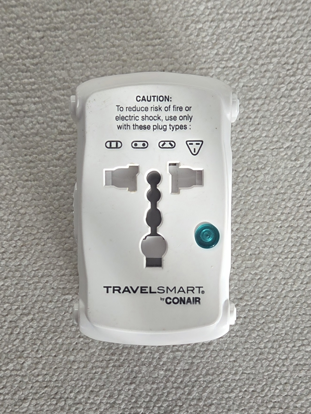 Conair Travel Smart Universal Adapter Worldwide Plug TS237